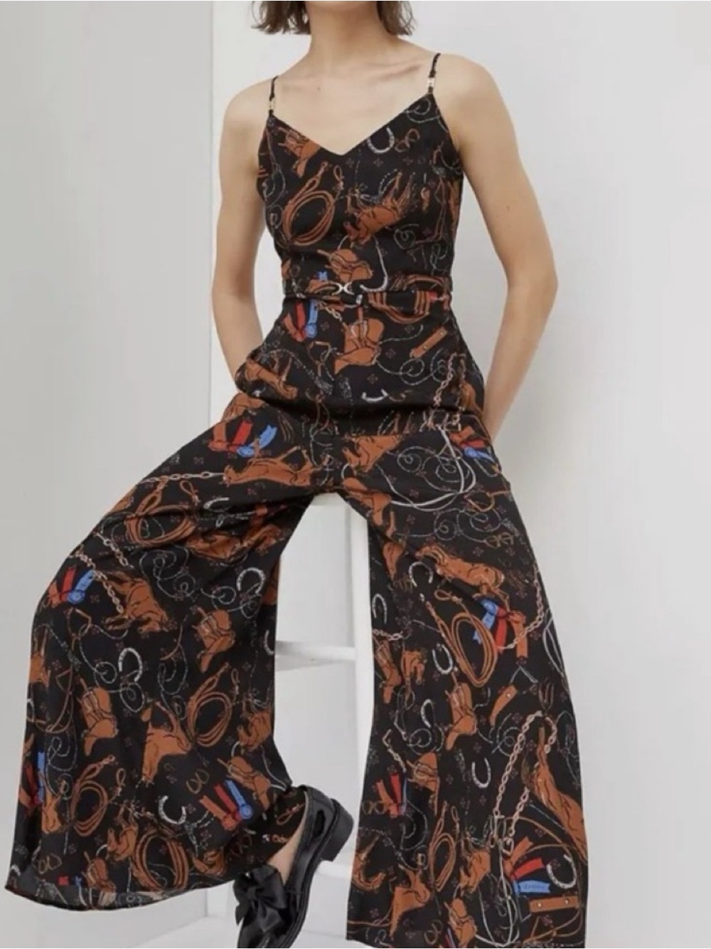 Anthropologie MAEVE Caballos Wide-Leg Jumpsuit